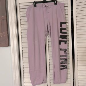 Lilac Victorias Secret Pink Capri Sweats